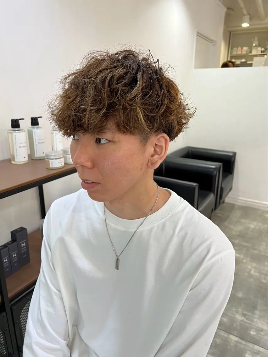 メンズ カット ヘアカラー トリートメント ili 梅田のヘアスタイル