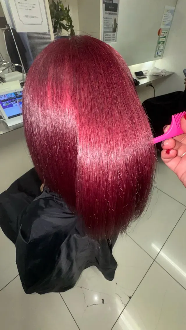 セミロング ヘアカラー 🍓暖色艶髪カラー 桝崎🎀ིྀのヘアスタイル