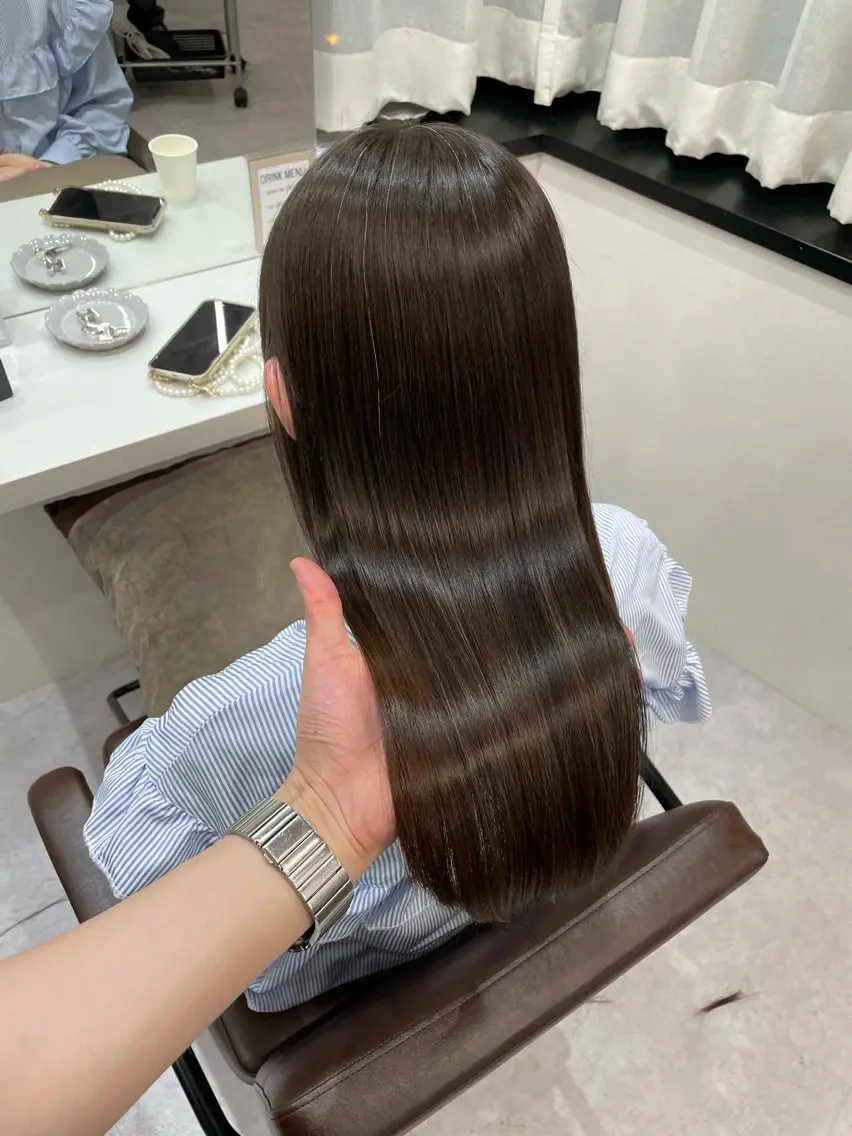 セミロング 縮毛矯正 トリートメント 髪質改善×縮毛矯正 Core 片山健太のヘアスタイル