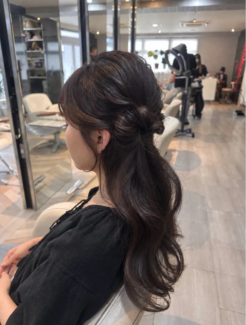 ヘアアレンジ ヘアセット ✂︎ mina✂︎のヘアスタイル