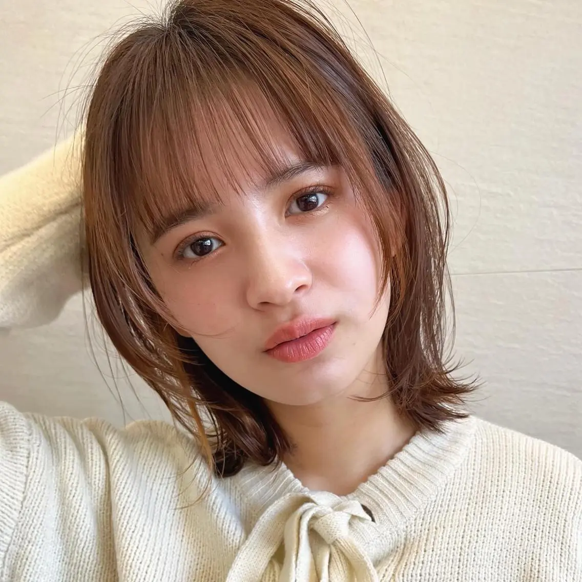 ショート カラー 🌱小顔ヘア/ボブ ミディアム/双葉🌱のヘアスタイル