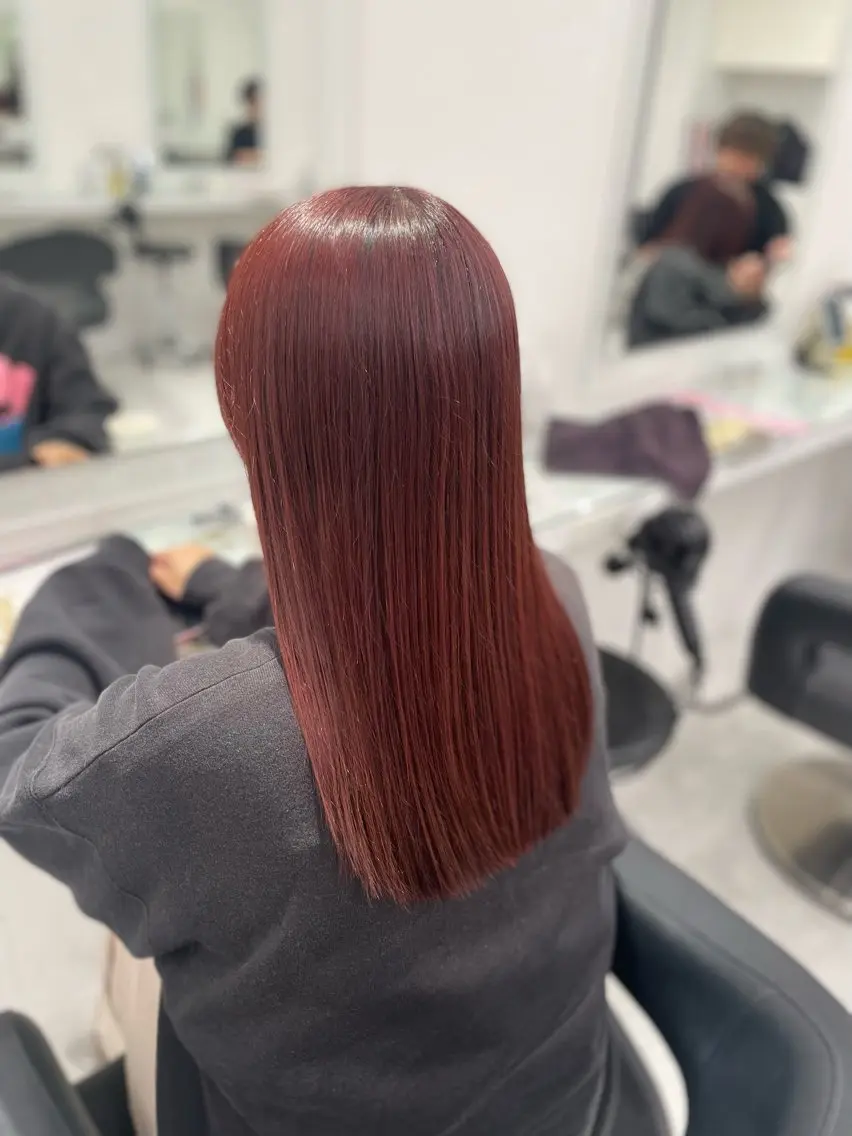 セミロング カラー カット ヘアカラー トリートメント トレンド暖色ヘア🍒 miu🍒のヘアスタイル