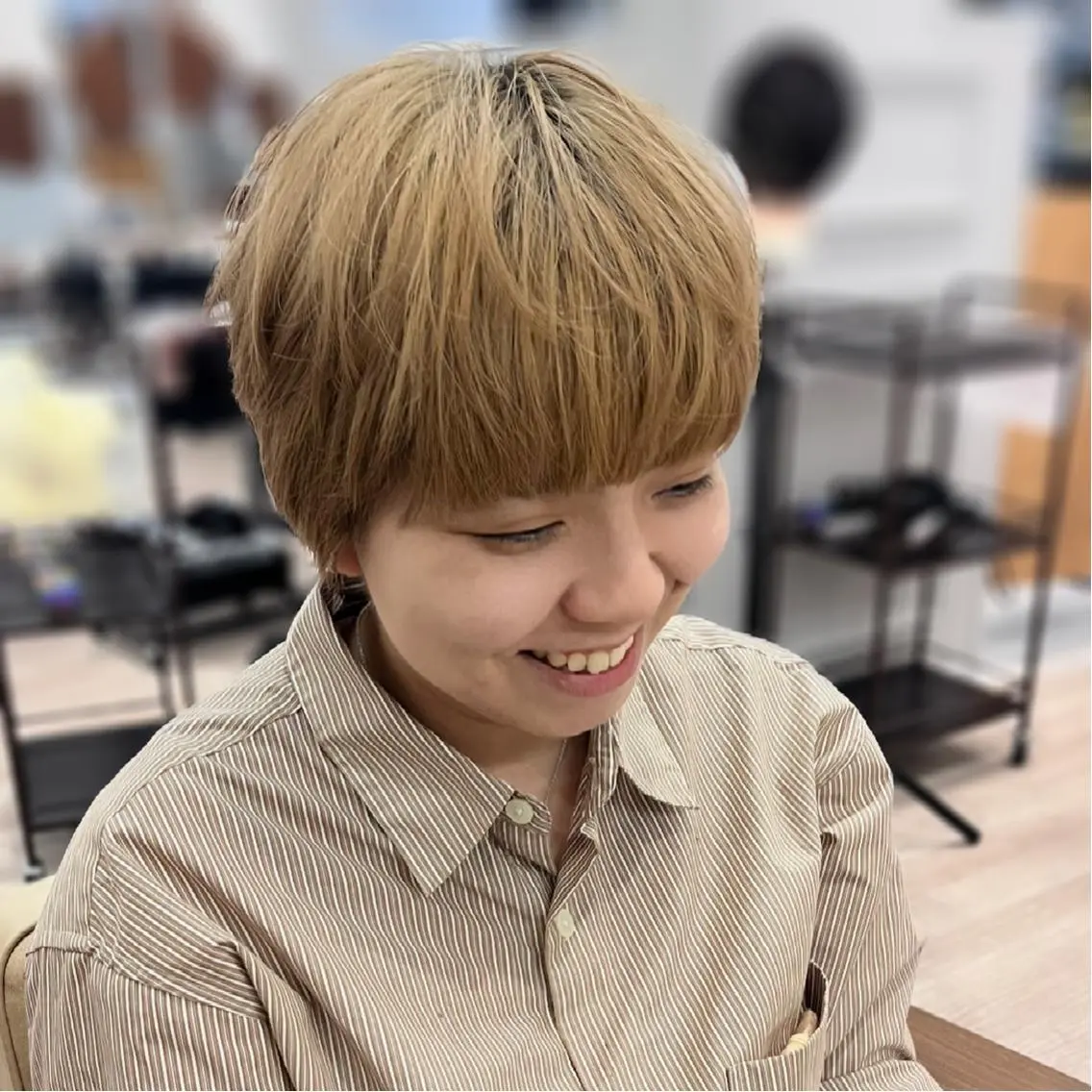 ショート ショートヘア 🪽ナチュラルヘア* 大下唯奈🪽🫧のヘアスタイル