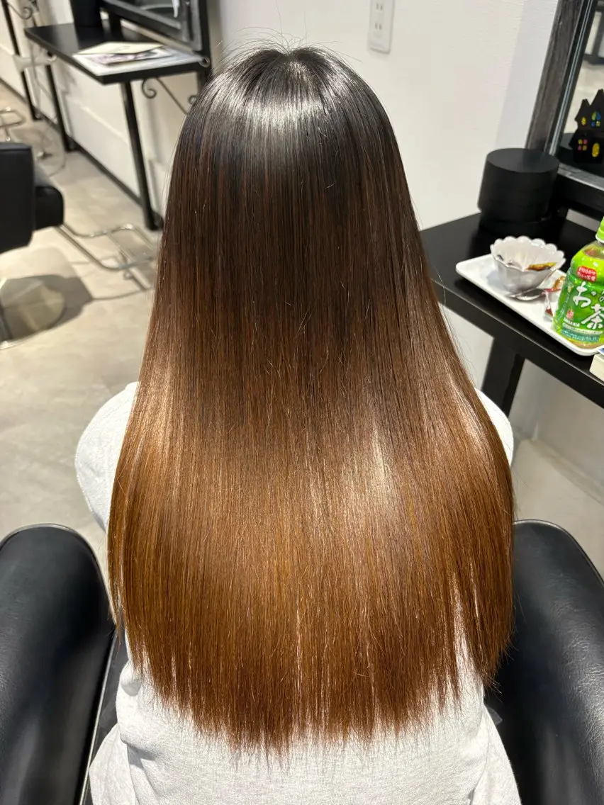 ロング 縮毛矯正 トリートメント nana ．JILL-hairのヘアスタイル