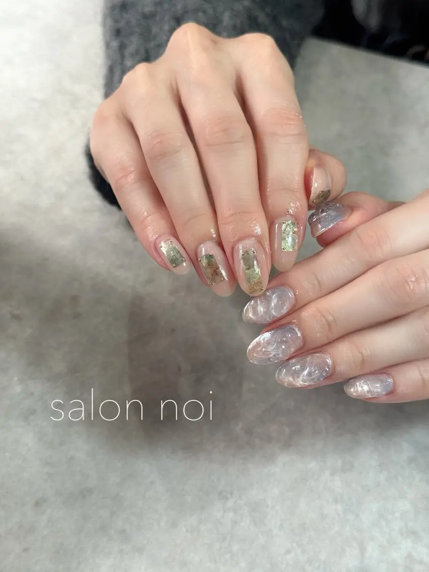 ネイル ニュアンスネイル ハンドネイル salon noiのネイルデザイン