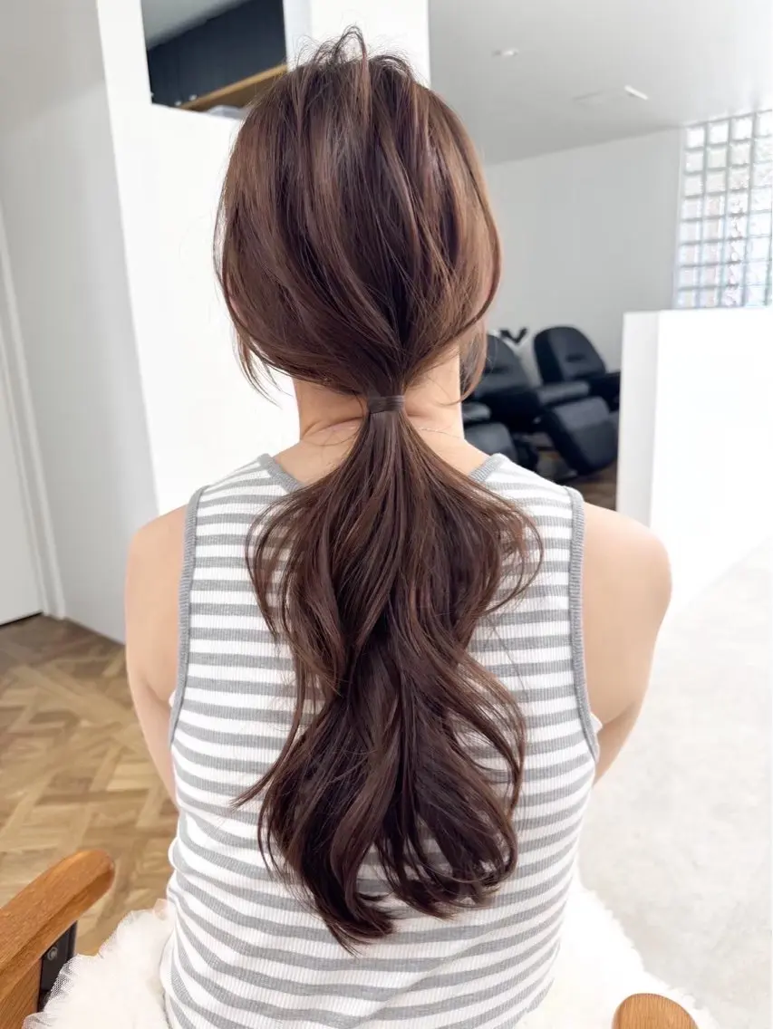 ロング ヘアセット 透明感カラー Lity🤍ྀིaiのヘアスタイル