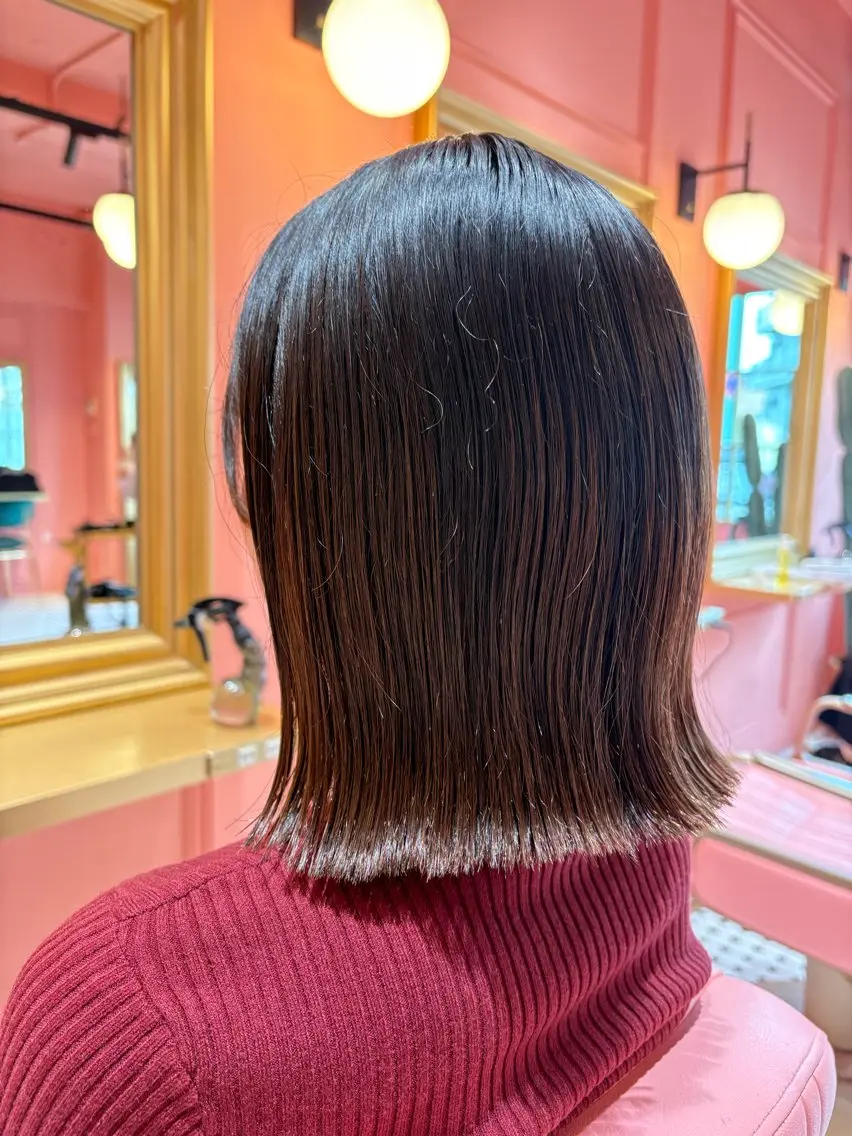 ショート 切りっぱなしボブ ボブ 🌼やまだ あゆか🌼のヘアスタイル