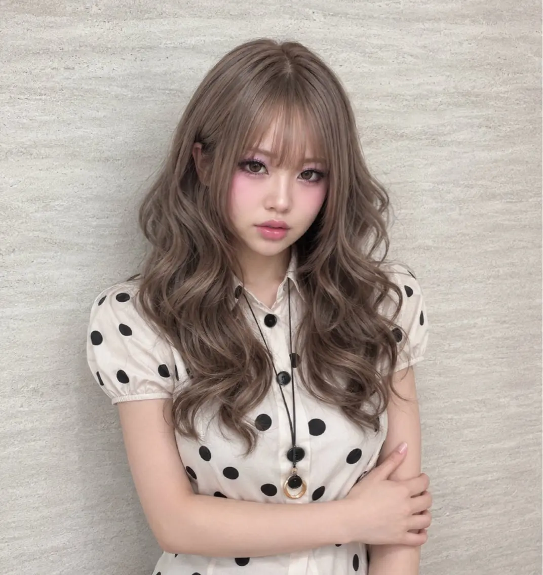 ロング カット ヘアカラー トリートメント 🩶透明感カラー 池袋/mei🩶のヘアスタイル