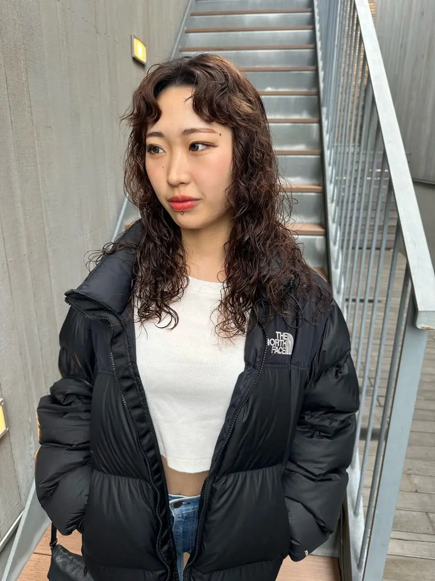 ロング パーマ 似合わせレイヤー 海外風レイヤーmioのヘアスタイル