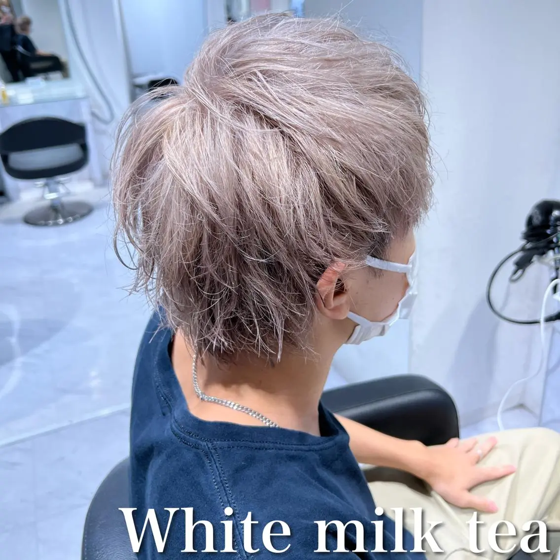 ショート カラー パーマ メンズ ヘアカラー 🔥札幌No.1🥇 パーマ特化美容師🔥のヘアスタイル