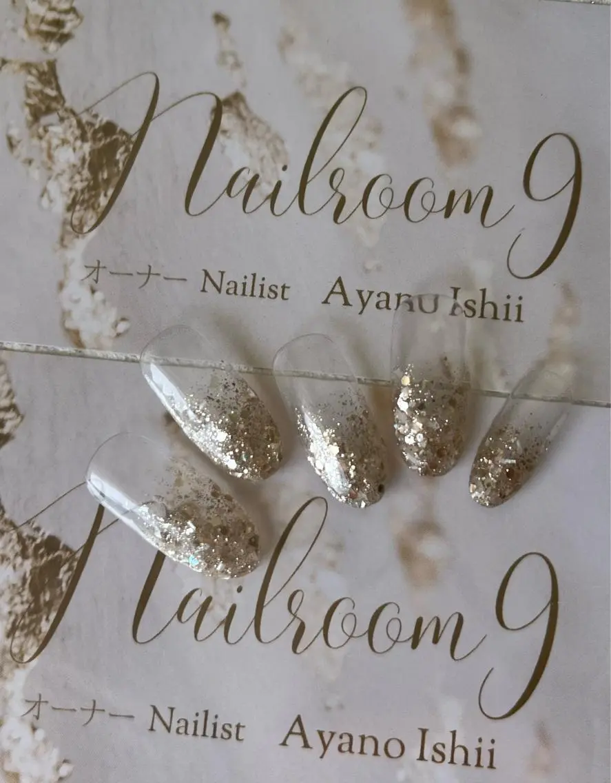 ラメグラデーションnailの写真