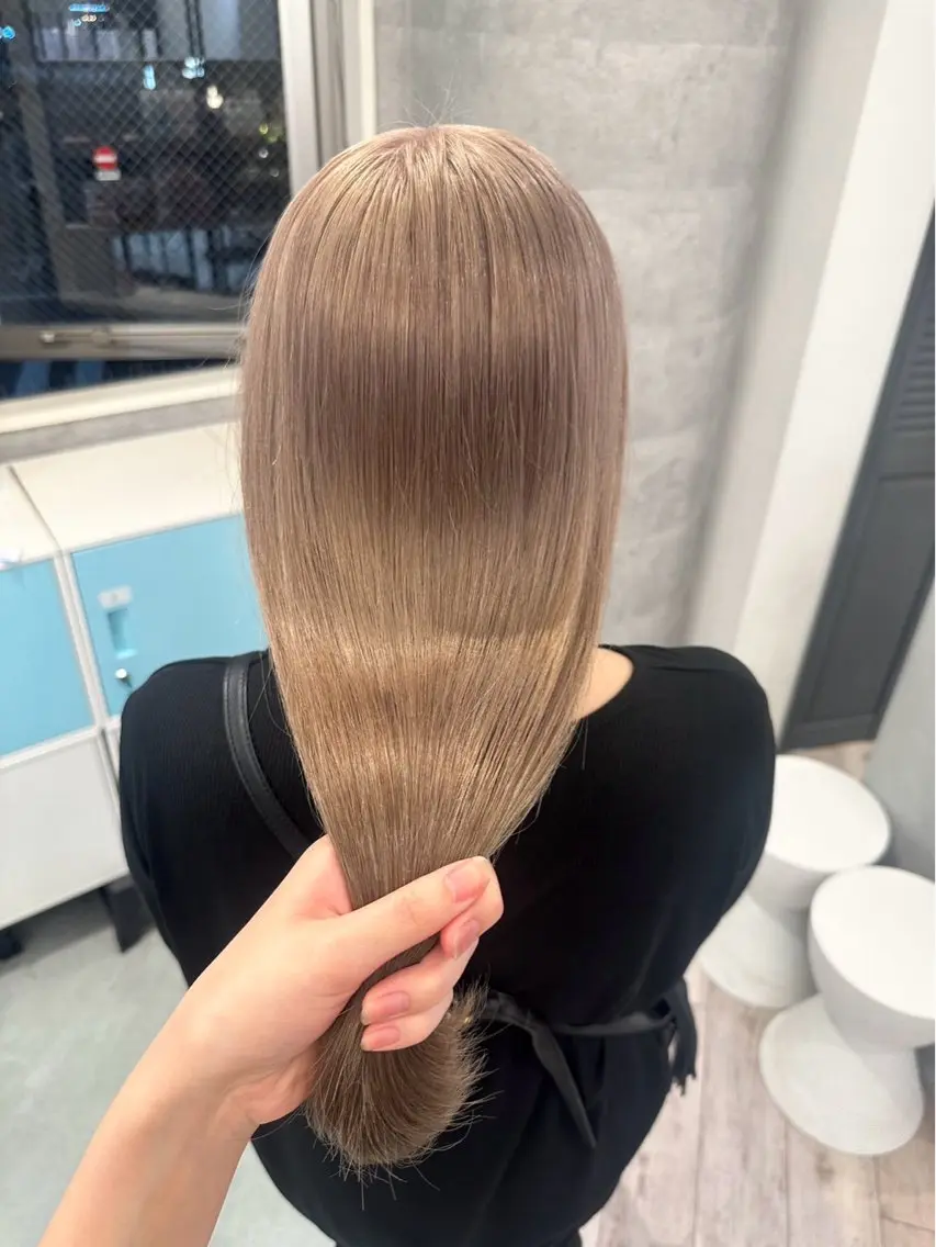 ロング ヘアカラー トリートメント ♡似合わせハイトーン ♡maiのヘアスタイル