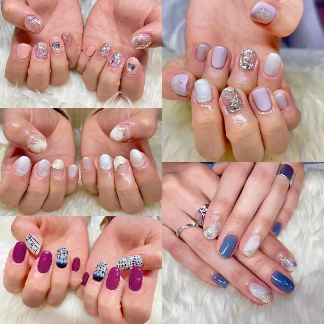 ネイル 長さ出し ジェルネイル 韓国ネイル マグネットネイル 持ち込み ハンドネイル Nail&eye Belire 新宿のネイルデザイン