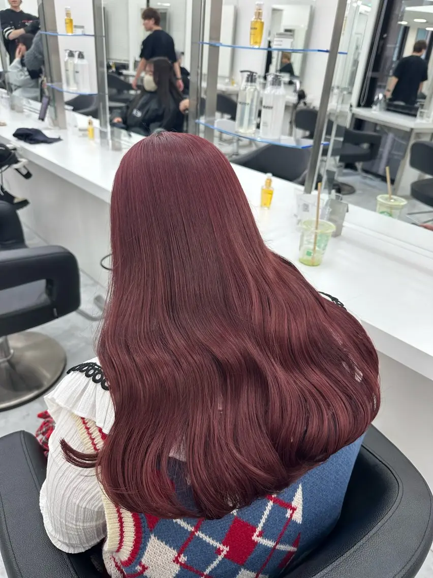 ロング ヘアカラー トリートメント ヘッドスパ ヘアセット rio🧚🏻‍♀️ 暖色/グレージュのヘアスタイル