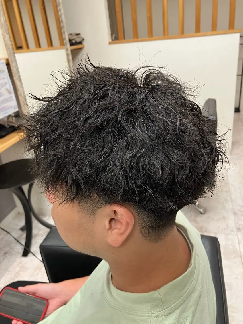 パーマ メンズ カット パーマ メンズ特化/パーマ/ フェードWATARUのヘアスタイル