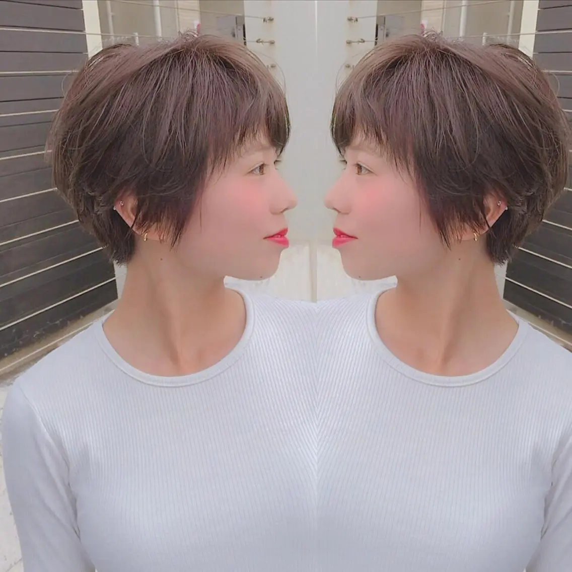 ショート カラー ショートヘア grand juteのヘアスタイル