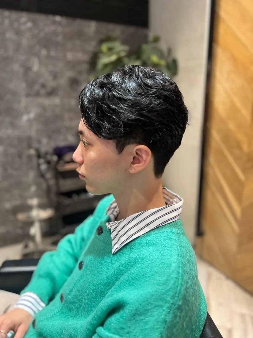 メンズ メンズパーマ カット パーマ 野崎 海翔のヘアスタイル