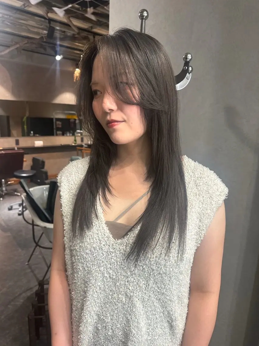 ロング カラー パーマ ヘアアレンジ メンズ ヘアカラー 心斎橋美容室 Junのヘアスタイル