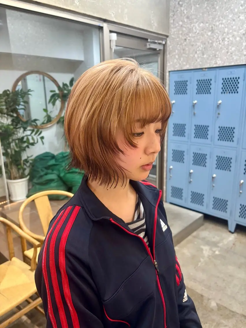 ショート カラー ヘアカラー カット無料 ✧︎* yuinaのヘアスタイル