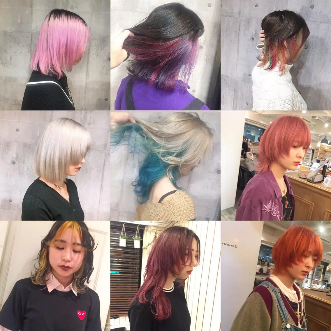 カラー ブリーチ/ウルフ特化 渋谷カルチャー交差点のヘアスタイル