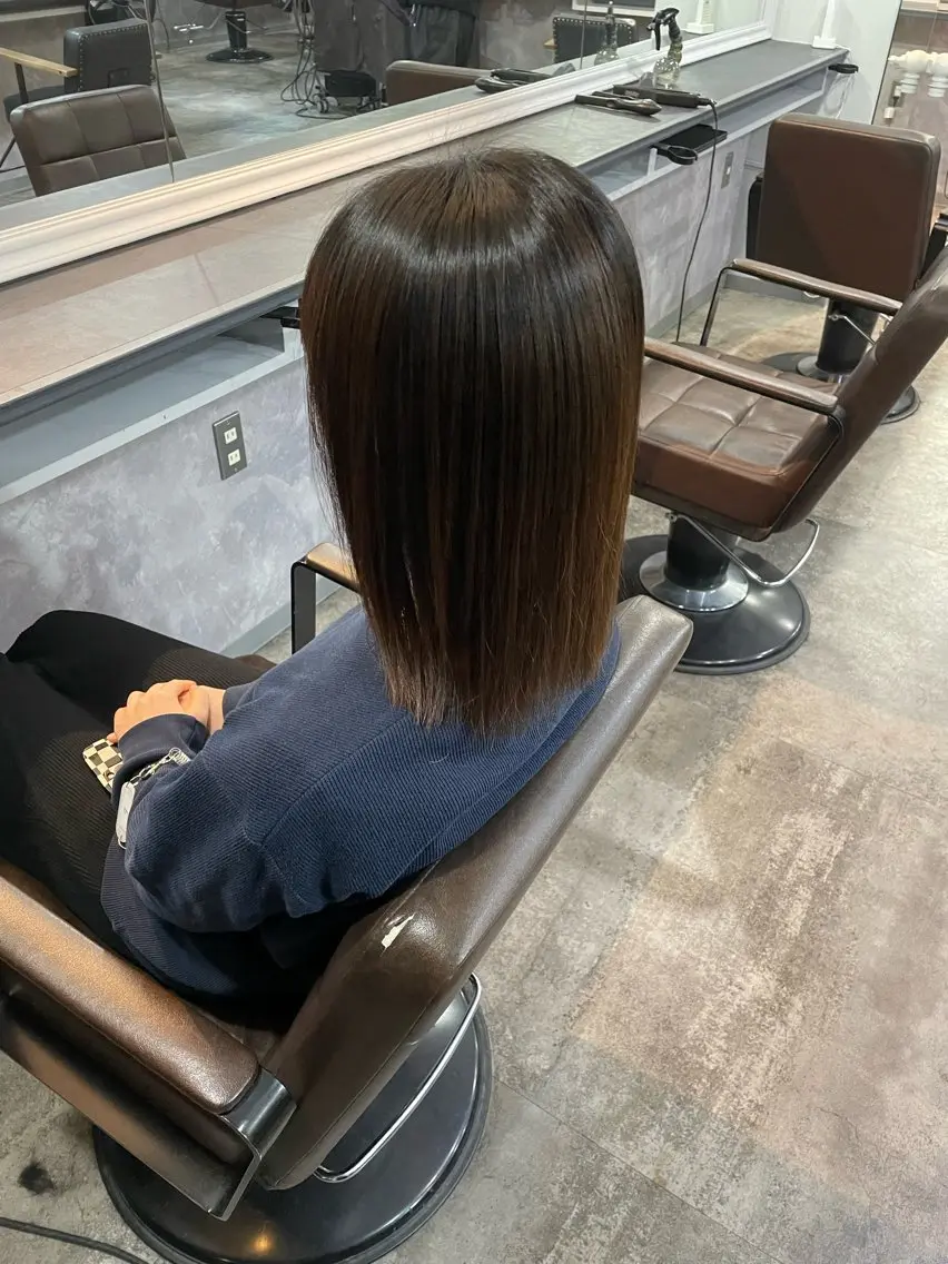 セミロング 鈴木 大夢のヘアスタイル