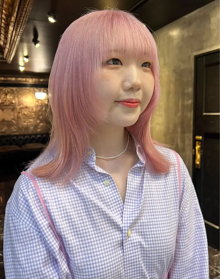 セミロング カラー カット ヘアカラー 圧倒的デザイン力 店長🎨RENAのヘアスタイル