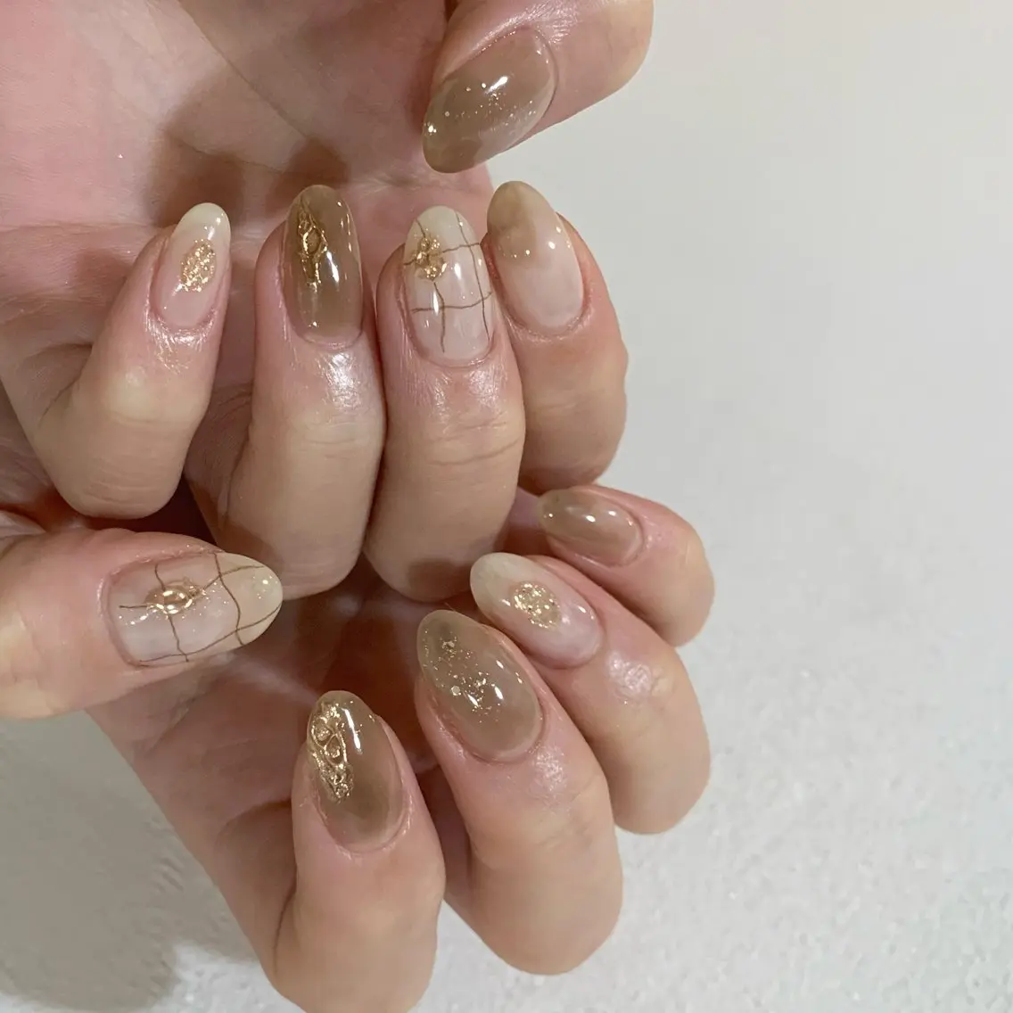 ネイル ハンドネイル 新宿ニュアンスネイル makotoのネイルデザイン