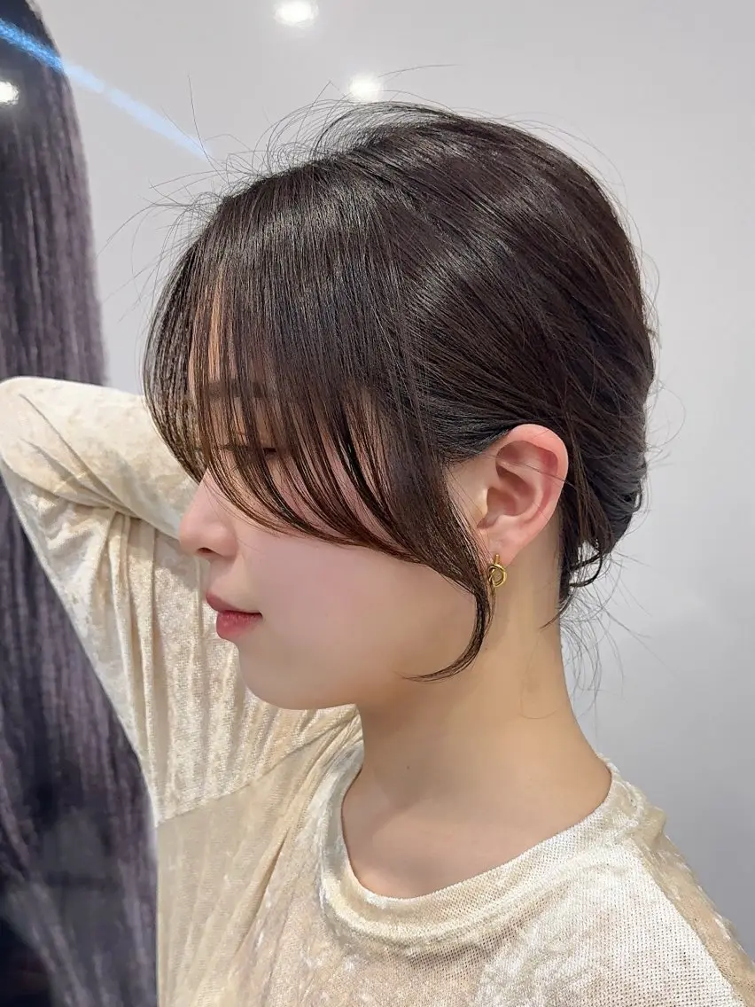 ロング 韓国風ヘア 小顔カット 1日1名様 限定のヘアスタイル