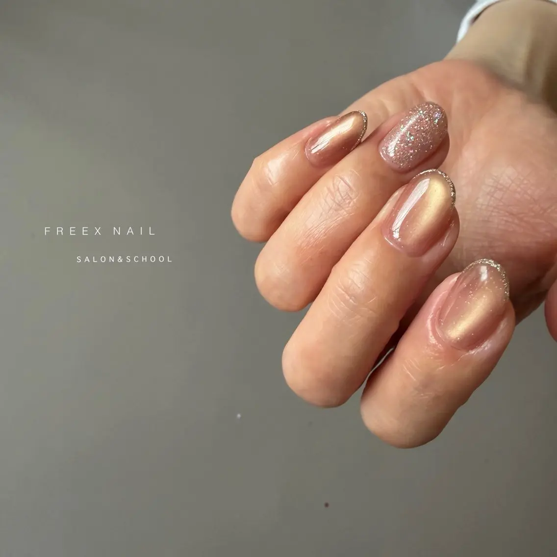 ネイル オフィスネイル ハンドネイル ハンドケア freex nail /ニュアンス/個性派のネイルデザイン