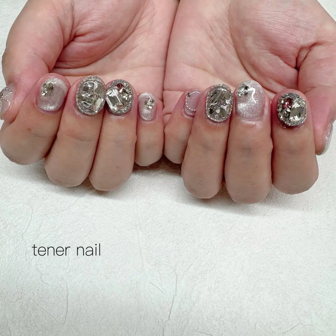 ネイル キラキラネイル ハンドネイル テネルネイル tener nailのネイルデザイン