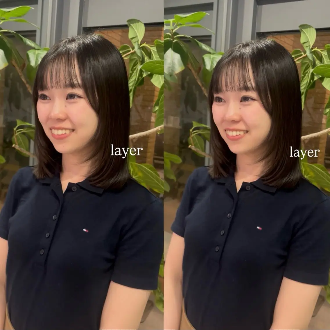 ミディアム カット 🐈‍⬛JUMI /透明感カラー/🩶のヘアスタイル