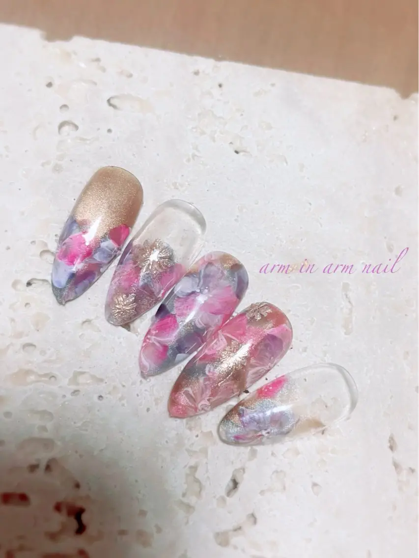 ネイル arm in arm ︎✿Yamamotoのマツエク・マツパデザイン