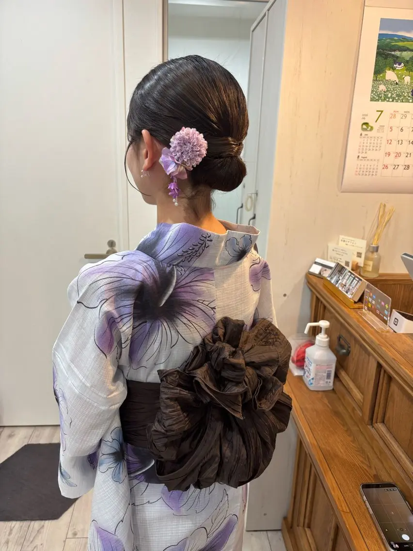 ミディアム ヘアアレンジ 着付け Gypsoly ☺︎ゆきのその他イメージ