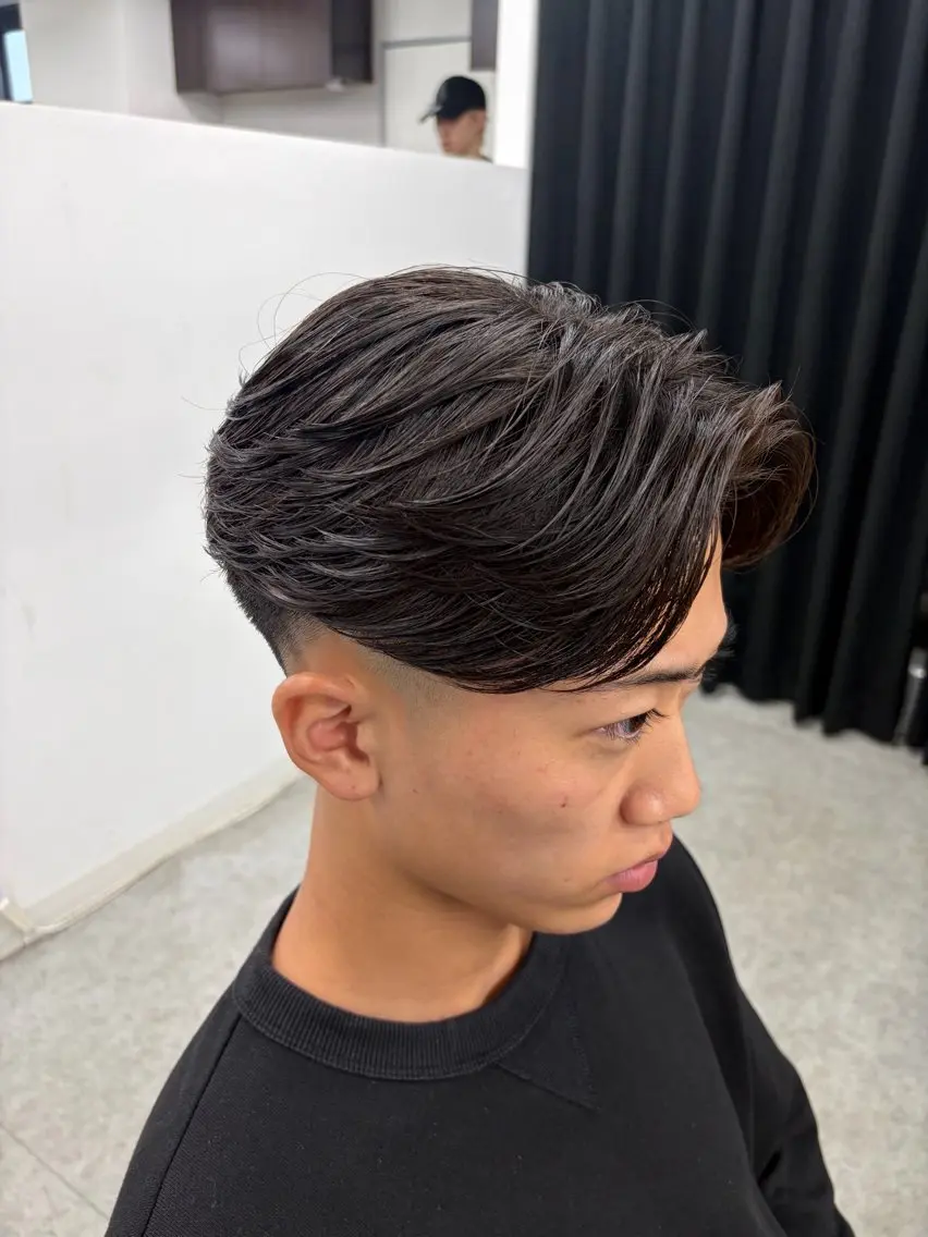 ショート パーマ メンズ メンズパーマ ニュアンスパーマ カット パーマ メンズパーマカット 達人/涼のヘアスタイル