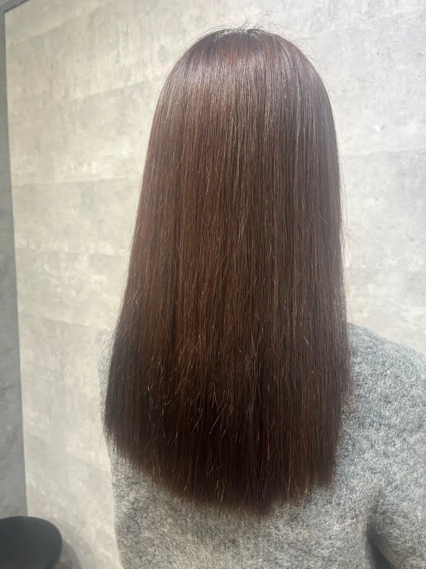 ロング カラー 紫音 cutwells郡山のヘアスタイル