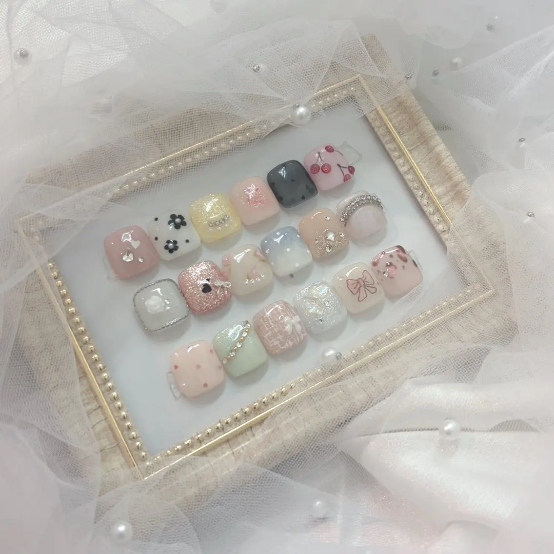 定額ワンホンフットネイル💎フットバス付きの写真