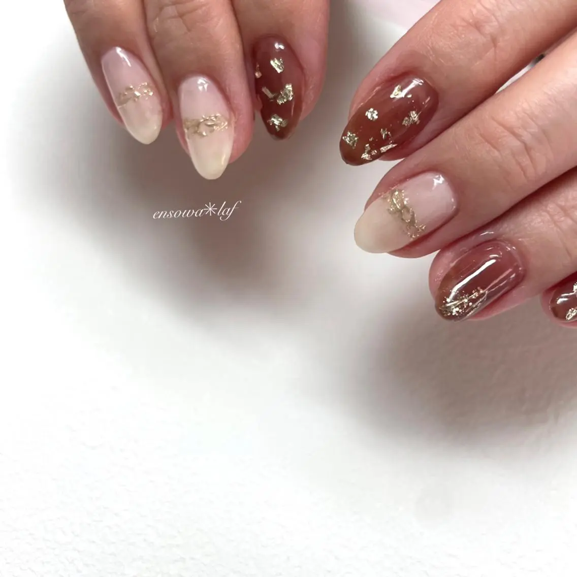 ネイル アートネイル ジェルネイル メンズネイル ニュアンスネイル ワンカラーネイル ensowa✱laf NAILのネイルデザイン