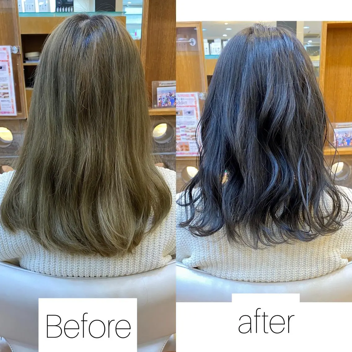 ミディアム カラー ✨髪質改善専門店✨ QOLU✨のヘアスタイル