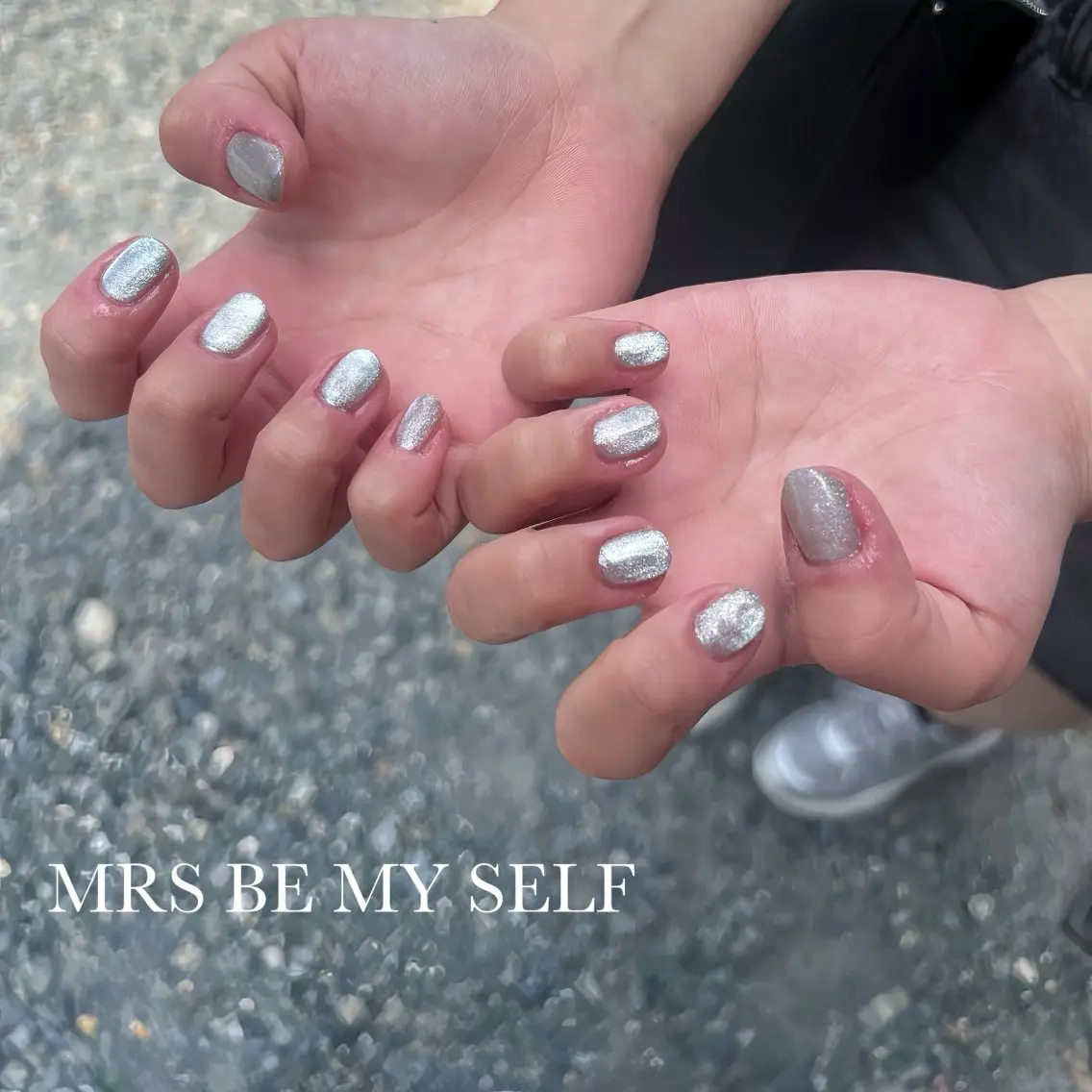 ネイル ブルー マグネットネイル ハンドネイル MRS/ miyu🎀のネイルデザイン