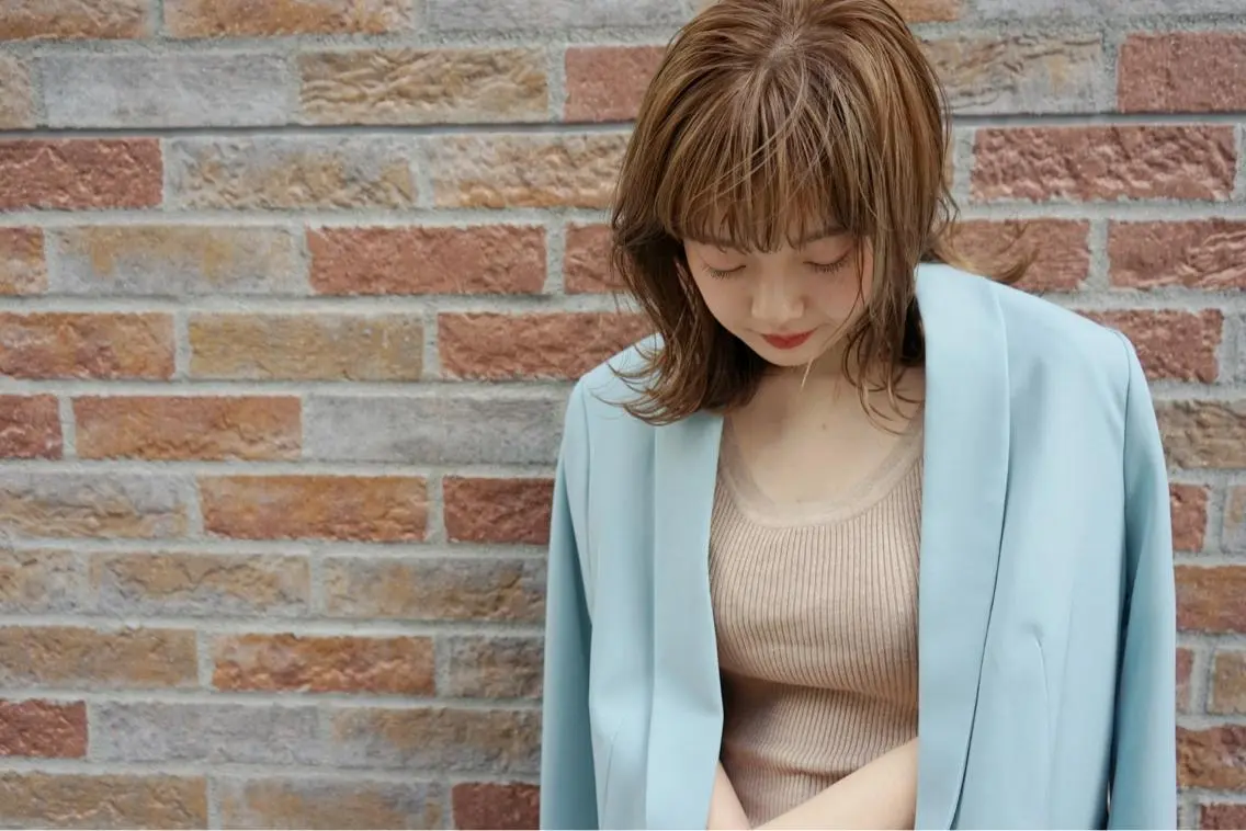 ミディアム カラー 透明感カラー 縮毛矯正×髪質改善 店長　DAITOのヘアスタイル