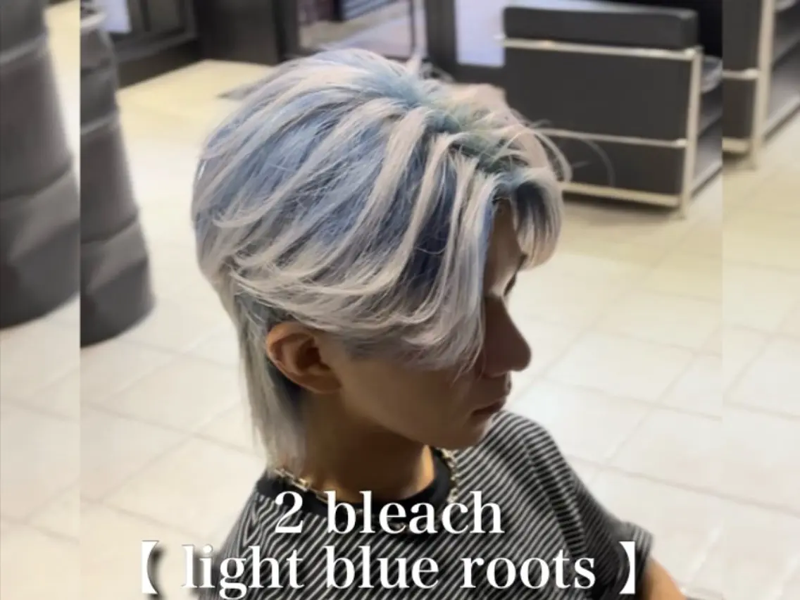 ミディアム カラー メンズ カット ヘアカラー メンズカラー支持率 No.1【心斎橋】のヘアスタイル