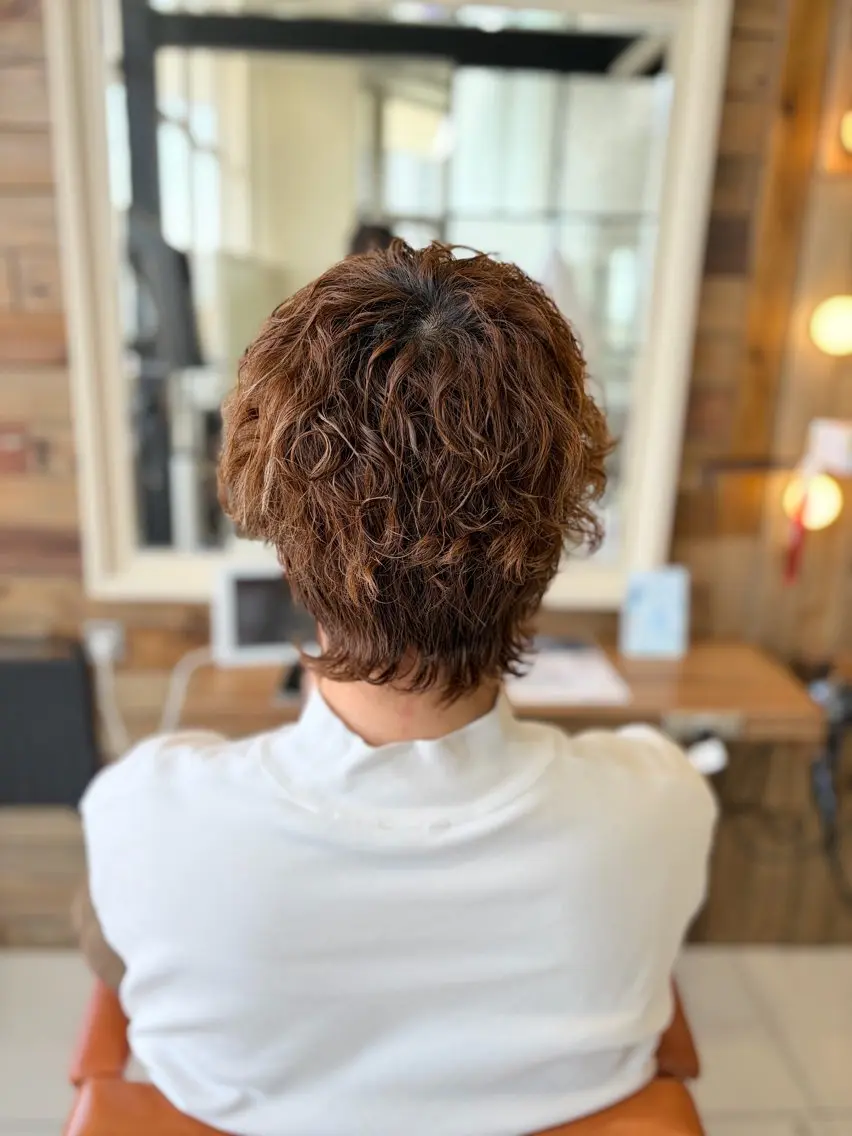 パーマ メンズ カット パーマ メンズパーマ/ウルフ /似合わせカット滉一のヘアスタイル