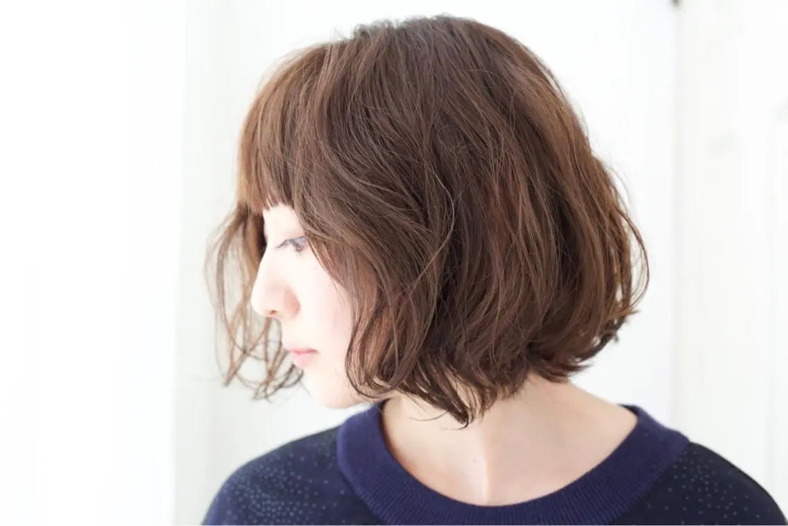 ミディアム パーマ ミディアムパーマ fio マナミのヘアスタイル
