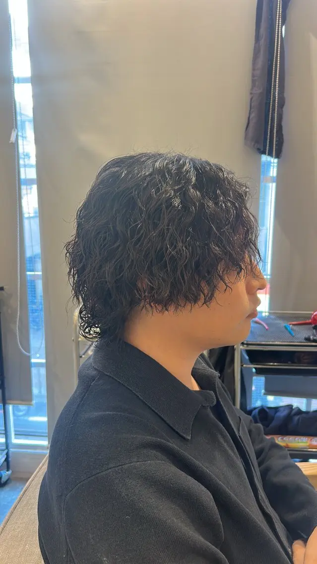 メンズ メンズパーマ カット パーマ 三浦 翔太のヘアスタイル