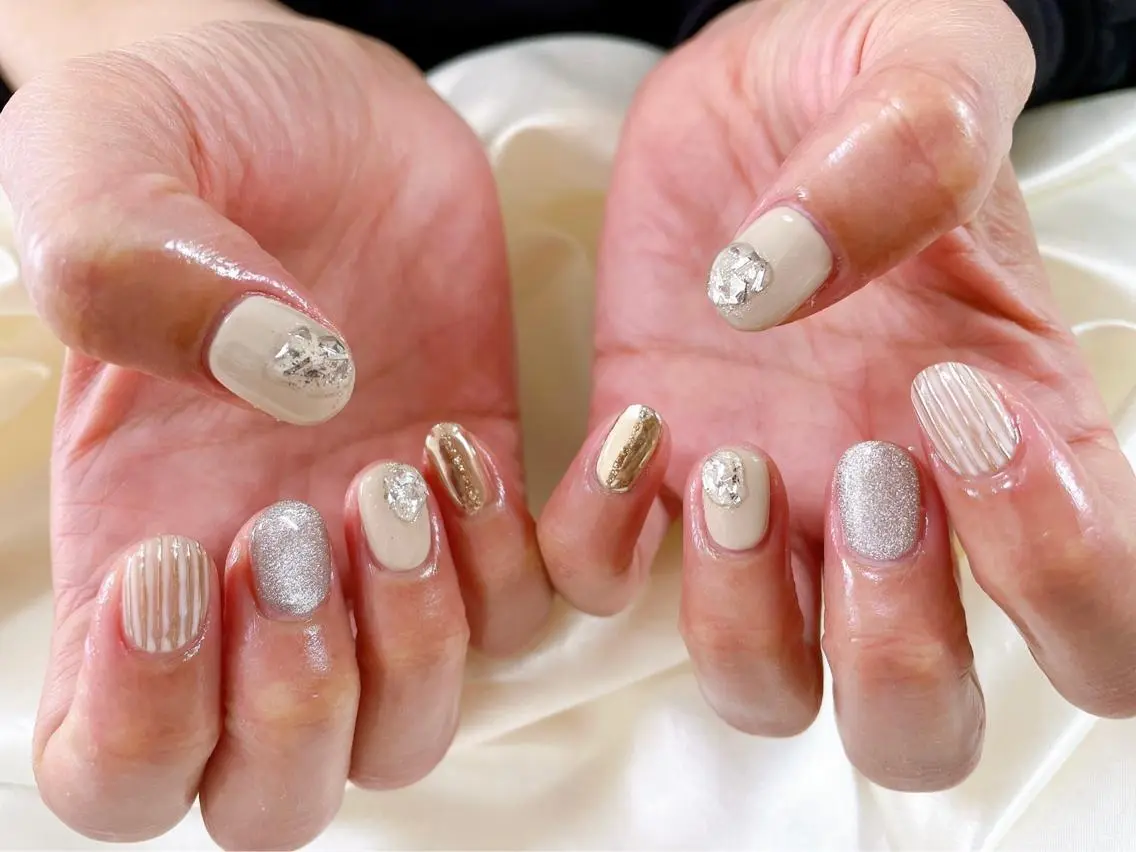 ネイル 冬ネイル クリスマス mogunail &blowのネイルデザイン