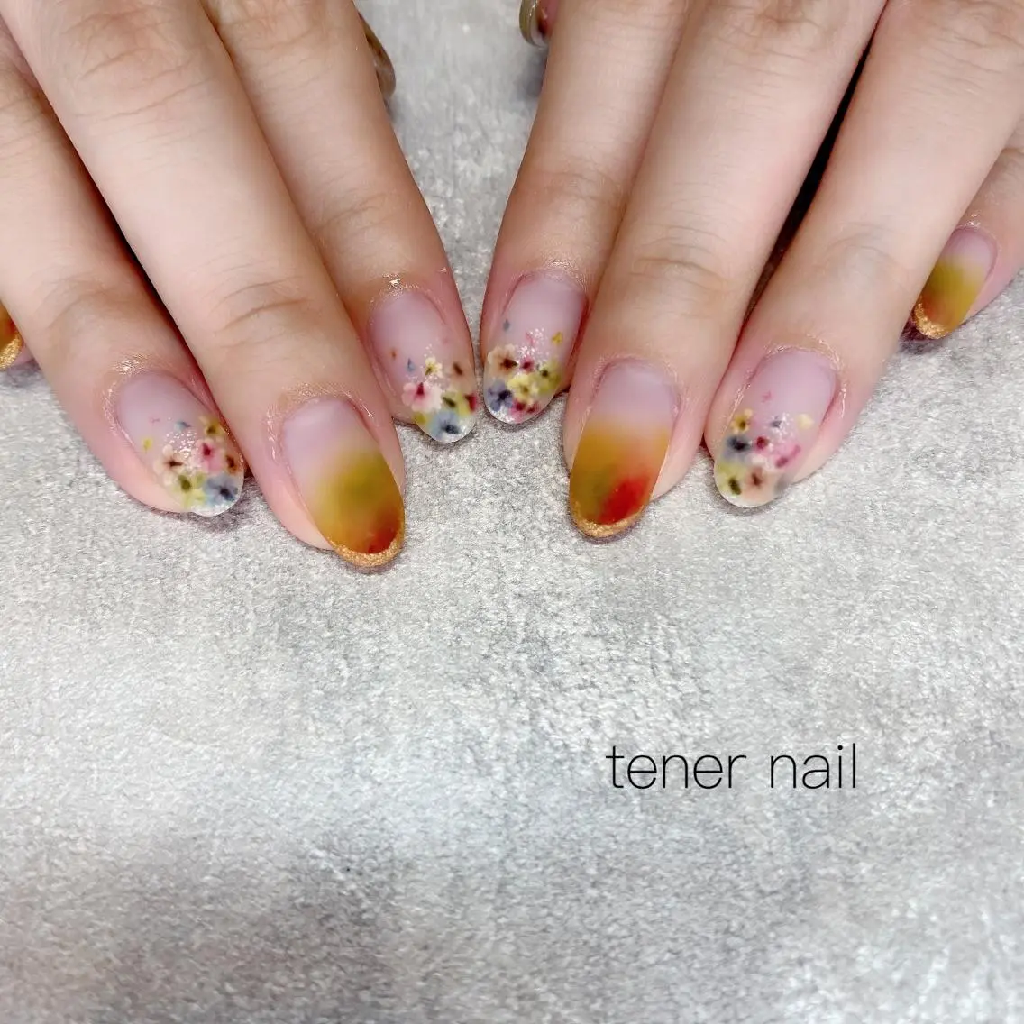 ネイル マットネイル テネルネイル tener nailのネイルデザイン