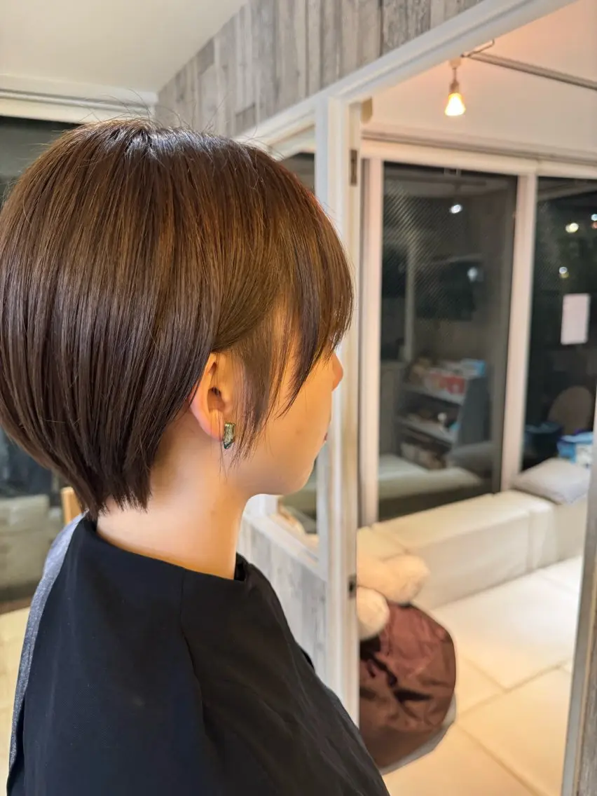 ショート ショートヘア カット ヘアカラー 🌳池袋美容室🌳 albero林美里のヘアスタイル