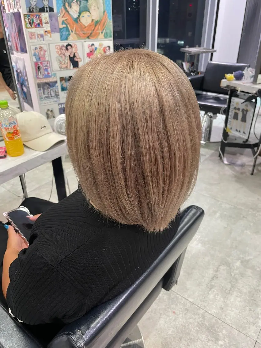 ミディアム カラー ヘアカラー カラー/ブリーチ 🍒モロホシのヘアスタイル