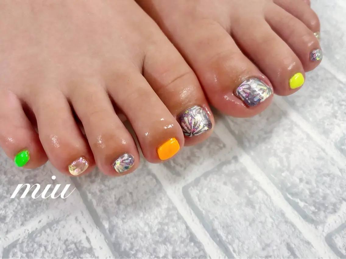 ネイル フットネイル miu nail 🐾mihoのネイルデザイン