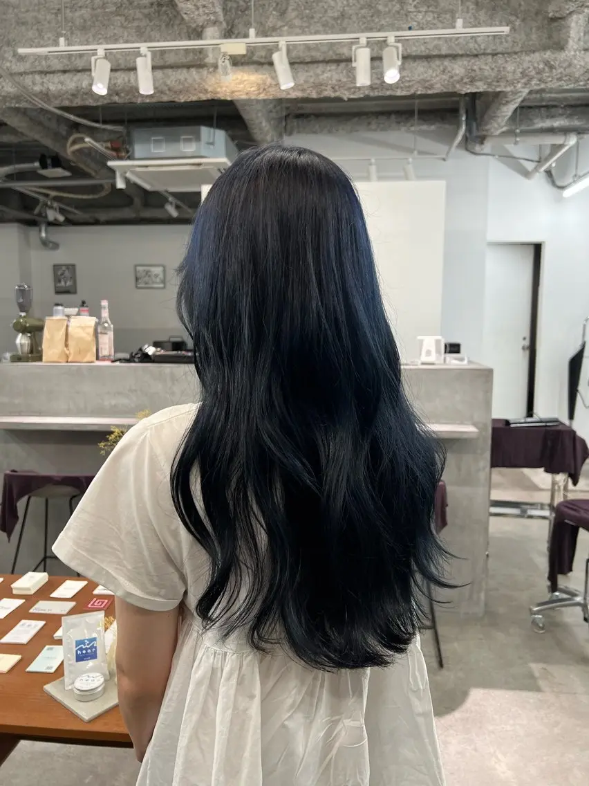ロング カラー カット ヘアカラー パーマ×透明感カラー MIOのヘアスタイル